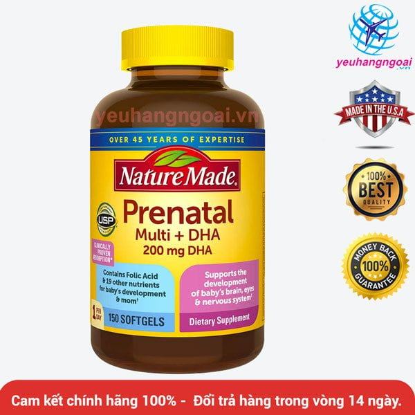 Nature Made Prenatal Multi + Dha, 150 Softgels