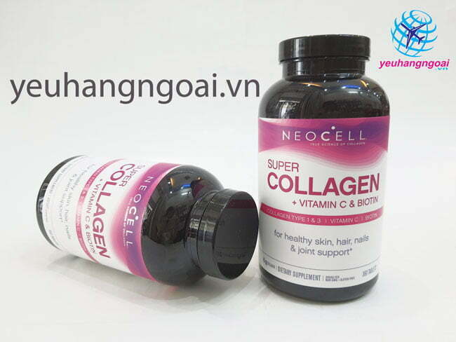 Hình Thật Mặt Trước Super Collagen C Type 1&Amp;3 360 Viên Neocell