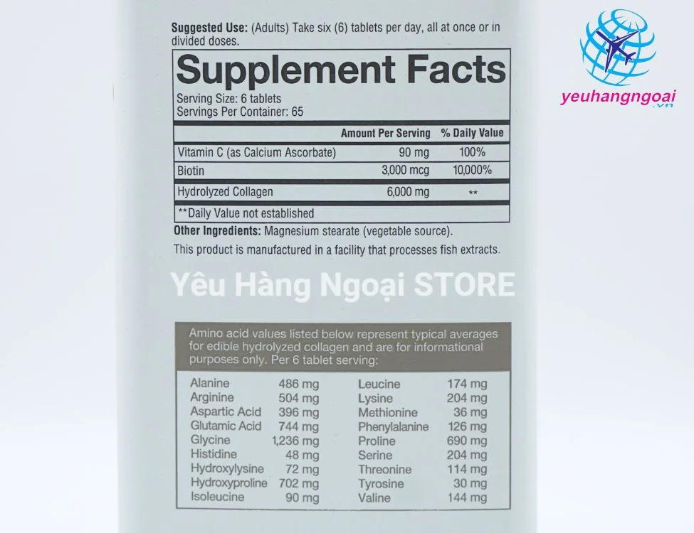 Collagen Youtheory 390 Viên Thanh Phan Collagen Youtheory 390 Tablets