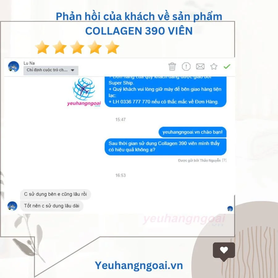 Viên Uống Bổ Sung Collagen Youtheory + Biotin 390 Viên Type 1, 2 & 3 Của Mỹ. 7 Phan-hoi-cua-khach-ve-san-pham-collagen-youtheory-390-vien