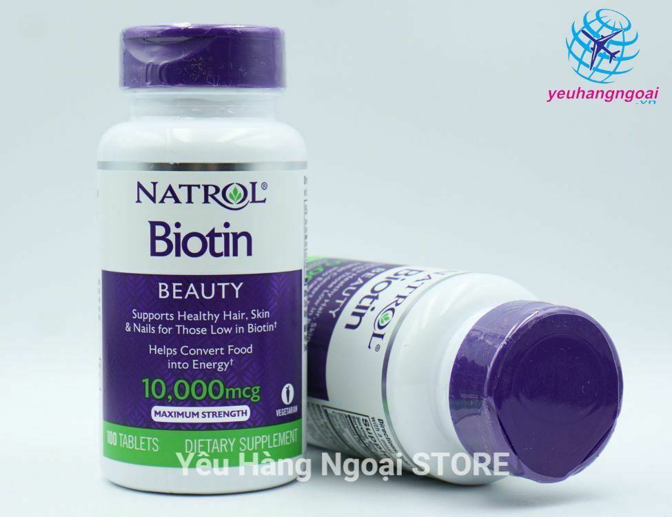 Biotin Beauty 10,000mg 100 Viên Của Natrol Mỹ (2)