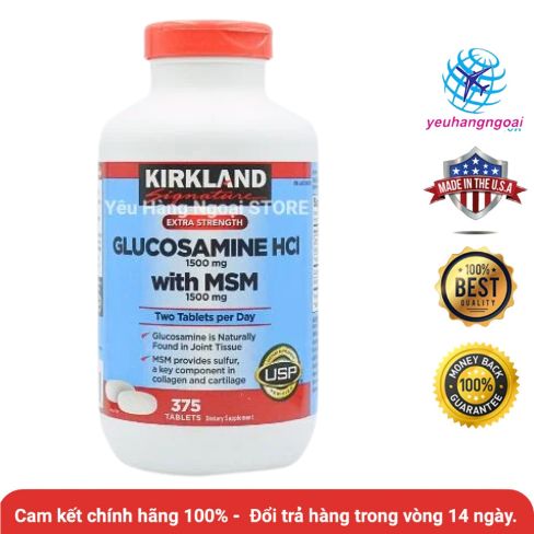 Top 12 thuốc bổ khớp tốt nhất trên thị trường hiện nay 4 Glucosamin 375v