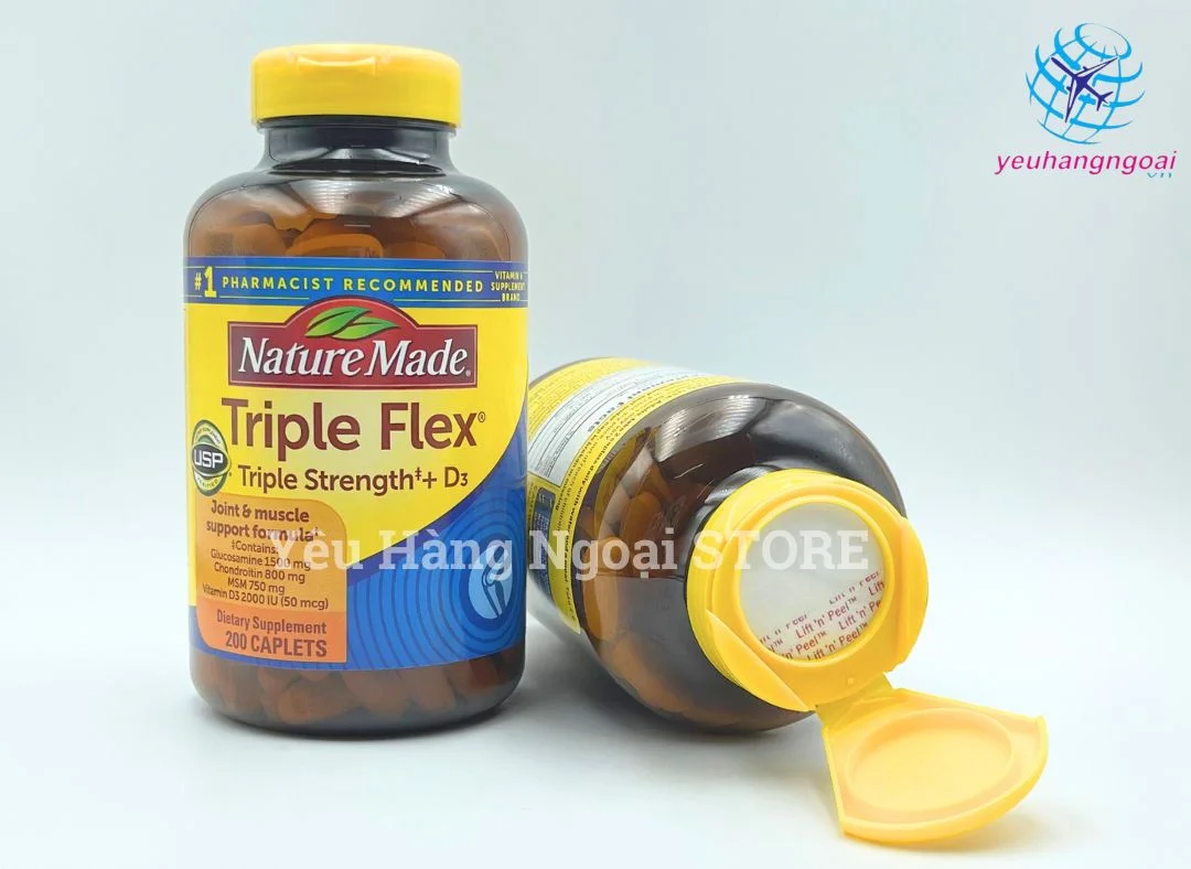 Viên Uống Hỗ Trợ Giảm Đau, Bồi Bổ Xương Khớp Triple Flex 2 Lọ