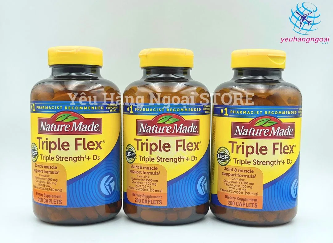 Viên Uống Hỗ Trợ Giảm Đau, Bồi Bổ Xương Khớp Triple Flex Của Mỹ