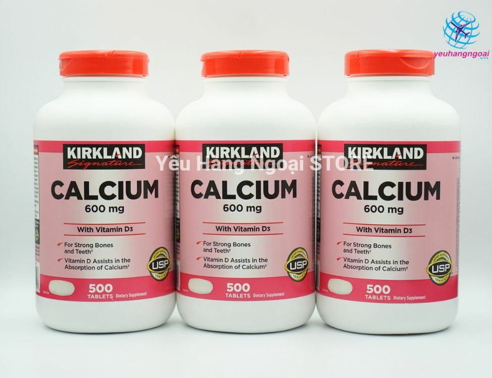 Canxi My - Kirkland Calcium 600Mg + Vitamin D3