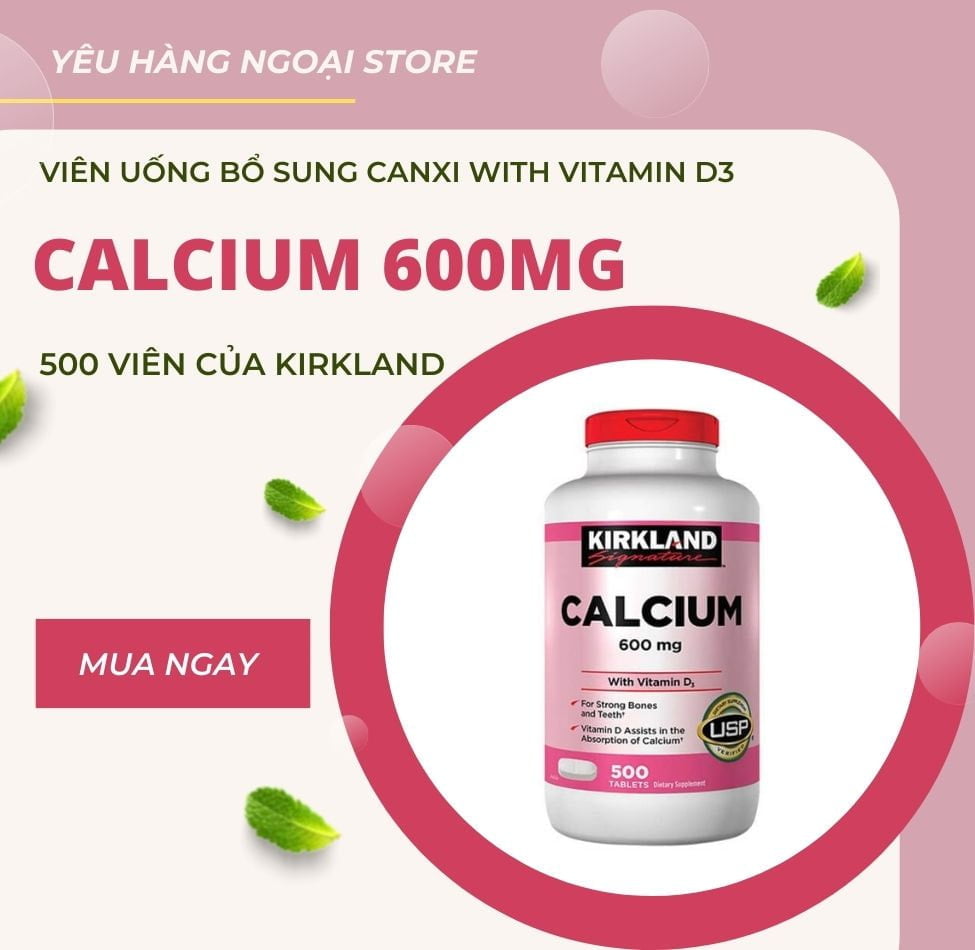  Kirkland Calcium 600Mg + Vitamin D3