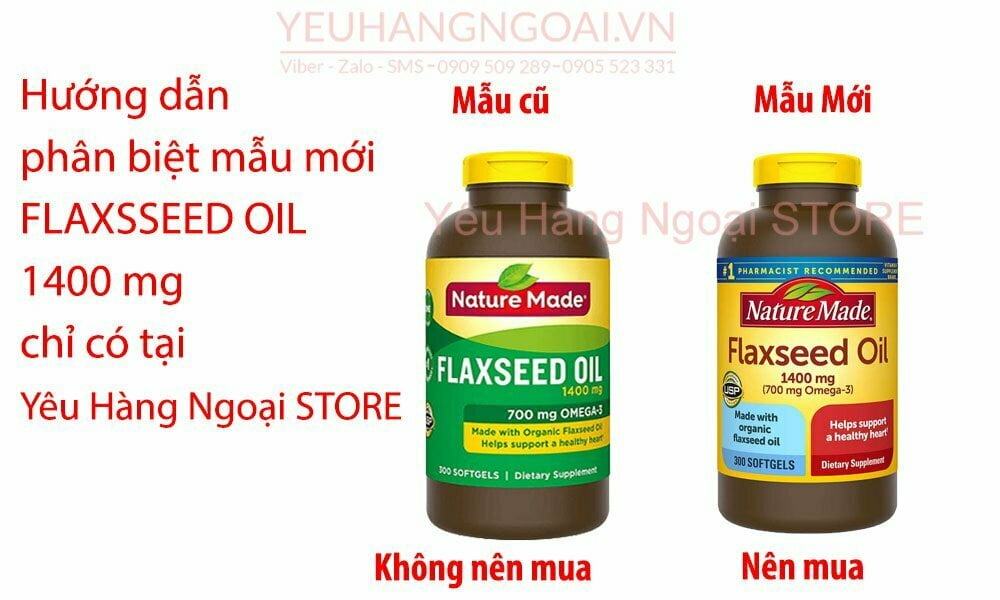 Vien Dau Hat Lanh Omega 369 Flaxseed Oil 700mg Cua Nature Made My
