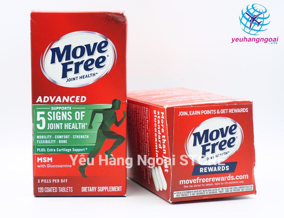 Move Free Msm With Glucosamine 120 Viên Của Mỹ