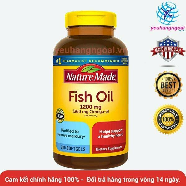 Fish Oil Nature Made 200 Viên