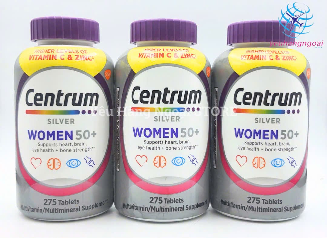 Vitamin Tổng Hợp Cho Nữ Trên 50 Tuổi Centrum Silver Women's 50+ 275 Viên Của Mỹ. 1 Z6607484777920 D36dbeff70dc27816cfc20f0dc053732