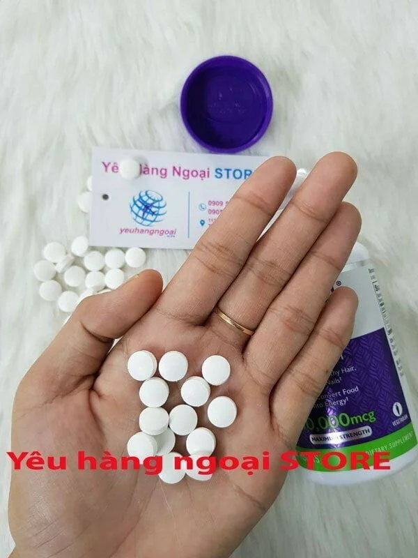 Phân Biệt Thuốc Biotin 10000 mcg Natrol Thật và Giả 7 Thuoc biotin 1000 mcg Natrol that va gia