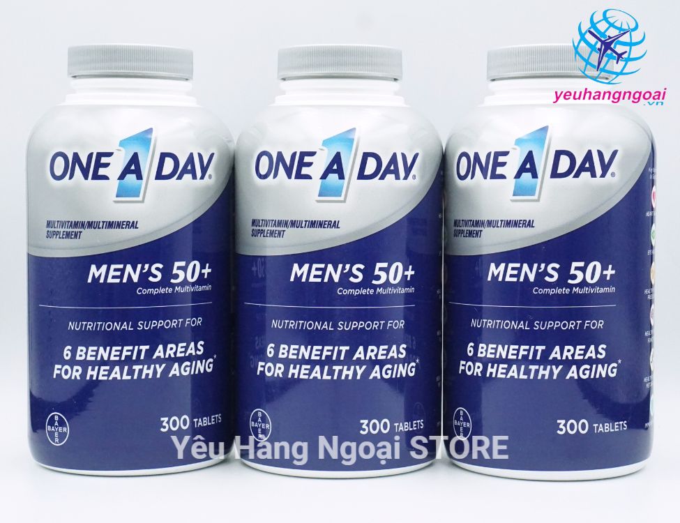 Vitamin Tổng Hợp One A Day Men'S 50+ Dành Cho Nam Trên 50 Tuổi