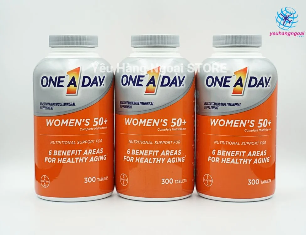 Viên Vitamin Tổng Hợp Cho Nữ Trên 50 Tuổi One A Day WoMen 50+ của Mỹ 3 Thuoc One A Day Women 50+