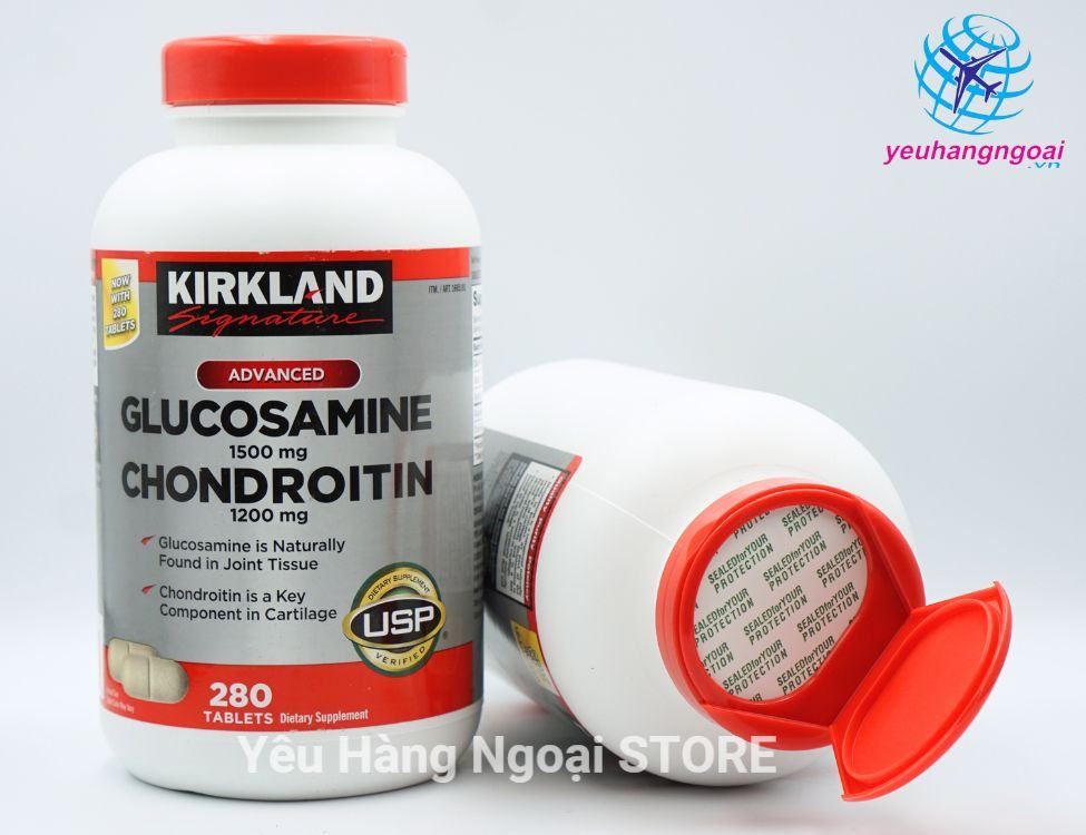 Viên Uống Bổ Xương Glucosamine Chondroitin 280 Viên Của Kirkland Signature Mỹ (2)