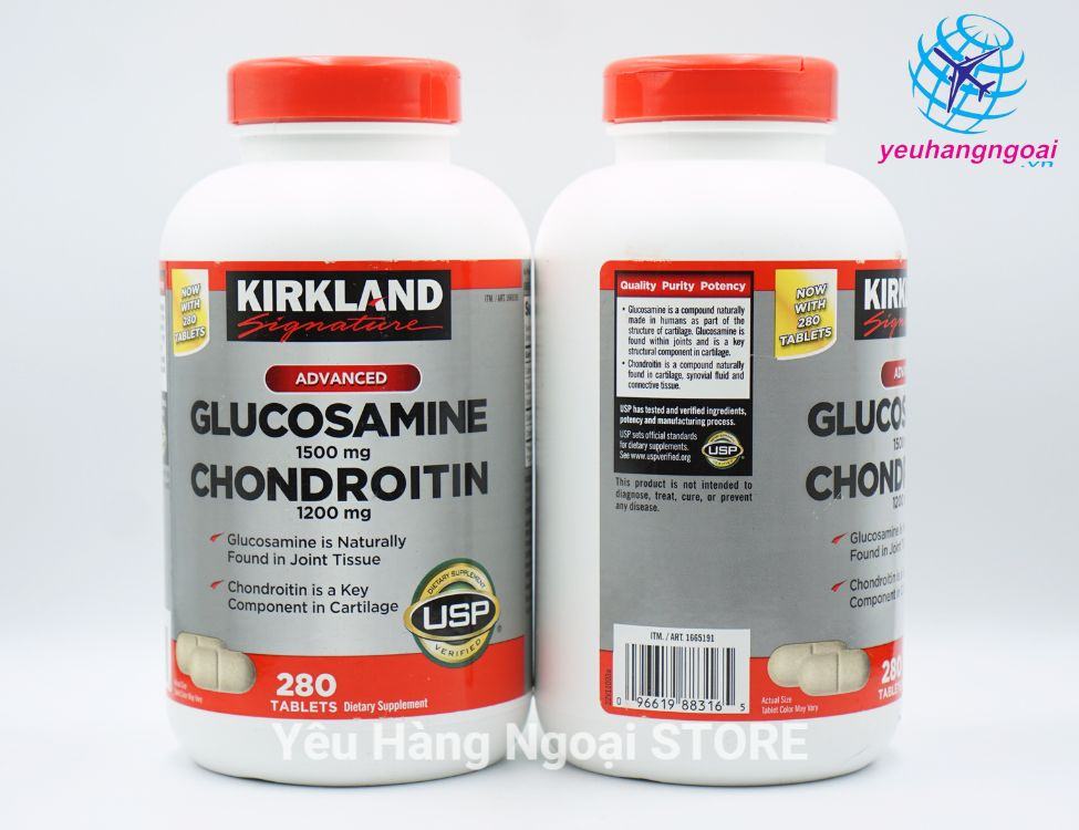 Viên Uống Bổ Xương Glucosamine Chondroitin 280 Viên Của Kirkland Signature Mỹ (3)