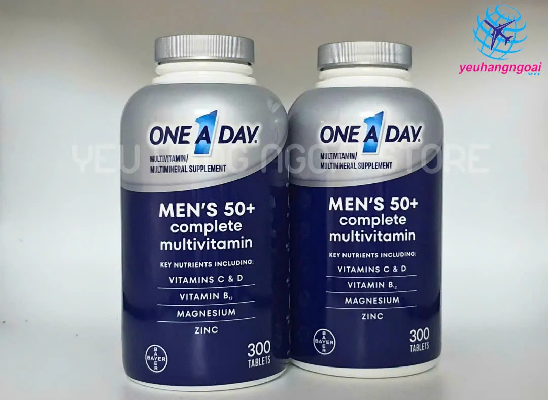 Vitamin Tổng Hợp Dành Cho Nam Trên 50 Tuổi One A Day Men 50+ 300 Viên Của Mỹ (mẫu mới). 1 Z7221819549239 Cb927ab4c37a320979403c25629980f5