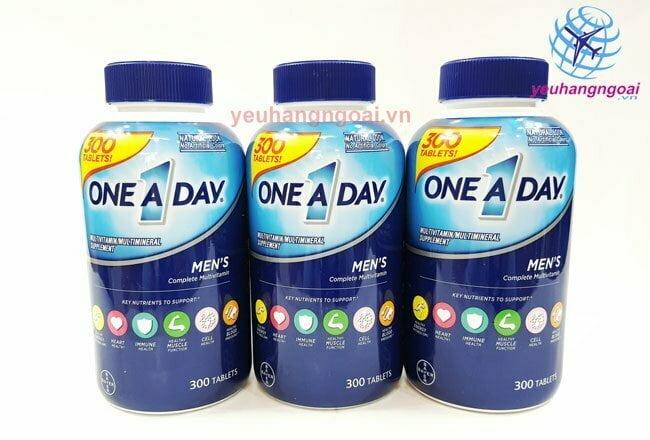 One A Day Men’s Health Formula 300 Viên (Mỹ) Dành Cho Nam Giới Dưới 50 Tuổi (Mẫu Mới)