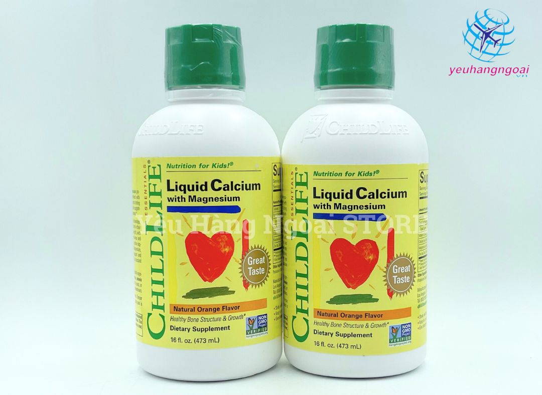 Siro Bổ Sung Canxi Cho Bé Từ 6 Tháng Tuổi Liquid Calcium With Magnesium ChildLife 473ml Của Mỹ. 1 Siro Bổ Sung Canxi Cho Bé Từ 6 Tháng Tuổi Liquid Calcium