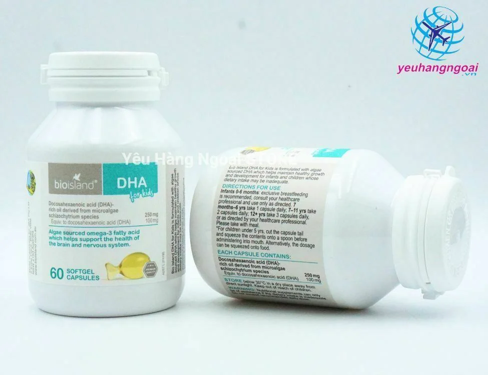 Viên Uống Bổ Sung Dha Cho Bé Từ 7 Tháng Bioisland Dha For Kids 120 Viên Của Úc (2)
