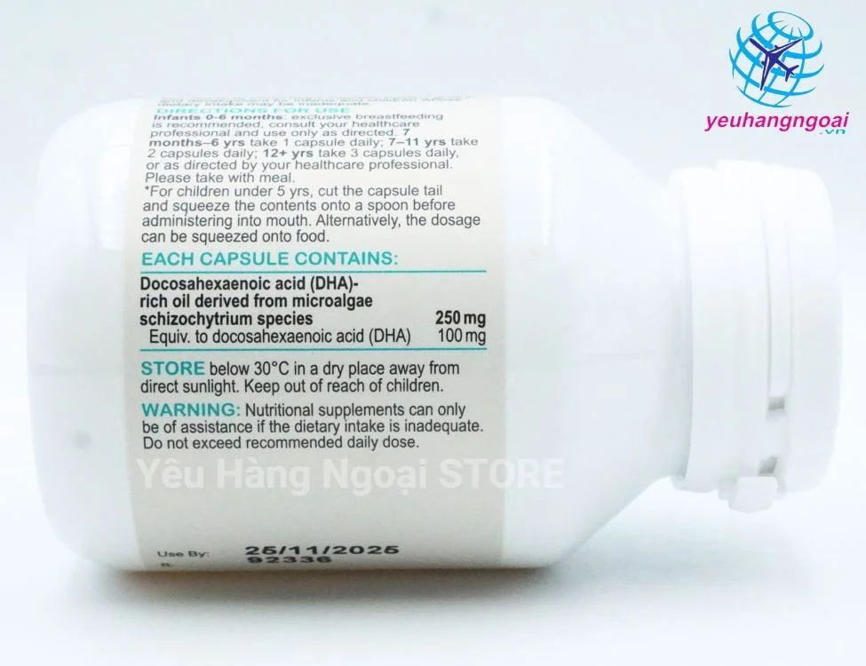 Viên Uống Bổ Sung Dha Cho Bé Từ 7 Tháng Bioisland Dha For Kids 120 Viên Của Úc (4)