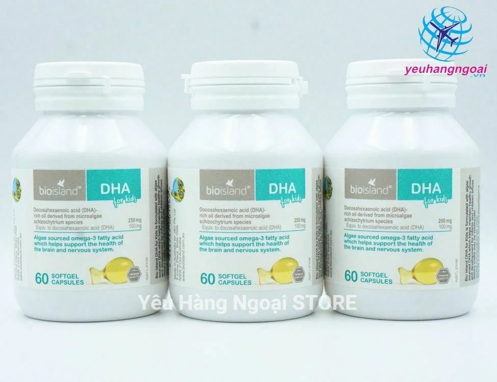 Viên Uống Bổ Sung Dha Cho Bé Từ 7 Tháng Bioisland Dha For Kids 120 Viên Của Úc