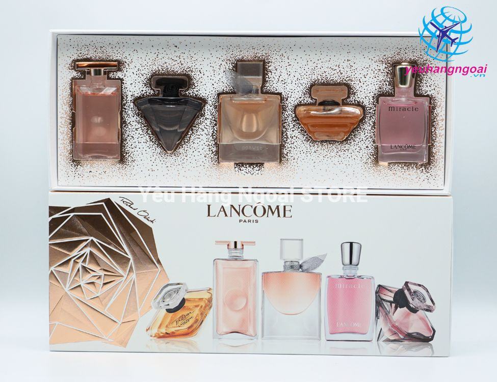 Bộ 5 Lọ Nước Hoa Mini Lancome Của Pháp Eau De Parfum. 3 Set Nước Hoa Lancome Mini 5 Mùi Của Mỹ (2)