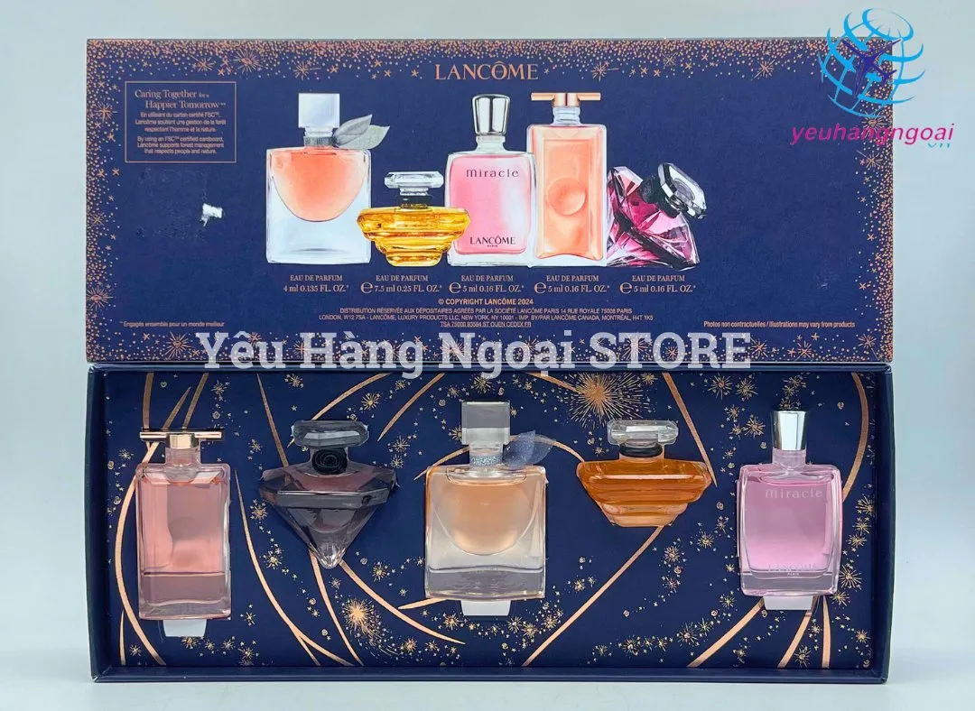 Bộ 5 Lọ Nước Hoa Mini Lancome Của Pháp Eau De Parfum ( Mẫu Mới Nhất 2024 ). 5 Set Nước Hoa Mini (5)