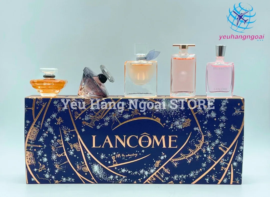 Bộ 5 Lọ Nước Hoa Mini Lancome Của Pháp Eau De Parfum ( Mẫu Mới Nhất 2024 ). 4 Set Nước Hoa Mini