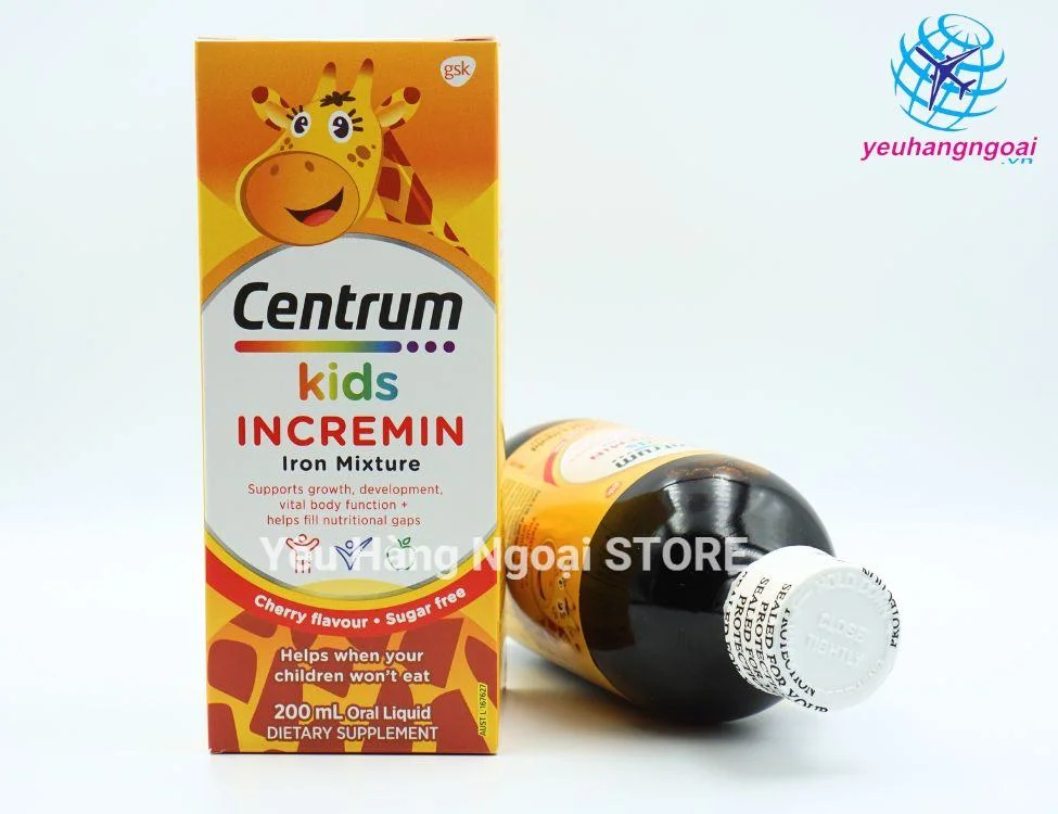 Siro Centrum Kids Incremin Iron Mixture Dành Cho Trẻ Biếng Ăn 200ml Của Úc. 3 Siro Cho Bé Biếng Ăn Centrum Kids Incremin 200ml Của Úc (2)