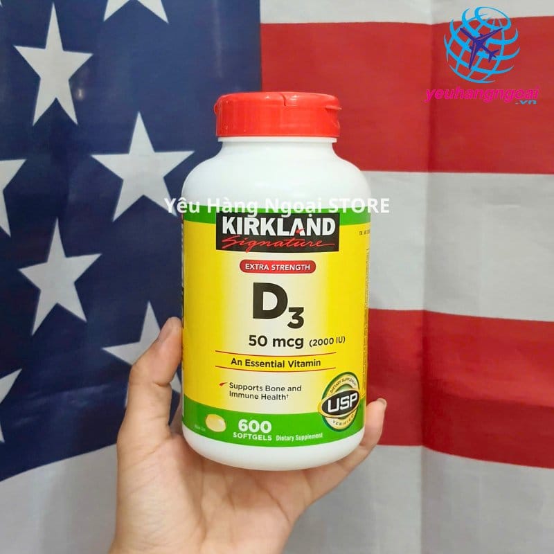 Vitamin D3 Kirkland 600 Viên