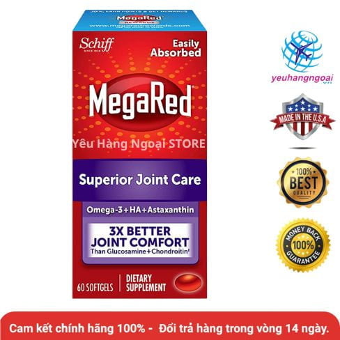 MegaRed Superior Joint Care Hộp 60 Viên Của Mỹ Giảm Đau Khớp Nhanh Chóng. 1 puritan 1