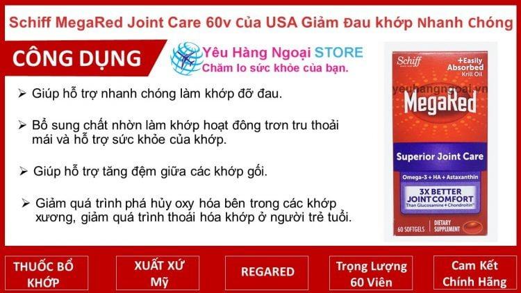Schiff Megared Joint Care Hộp 60 Viên Của Usa