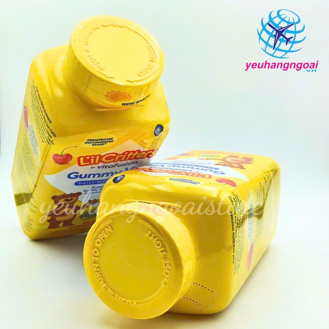 Kẹo Dẻo Vitamin Tổng Hợp L'il Crittres Gummy Vites 300 V Của Mỹ Cho Trẻ Từ 2 Tuổi. 4 Z6950317495155 00bed2d1c8813bc34d15b8986625e338