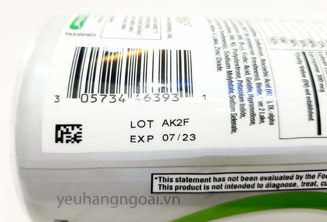 Viên Uống Vitamin tổng hợp Centrum Silver Adults 50+ 325 viên của Mỹ 9 Hình Thật Mã Vạch Và Hạn Sử Dụng Viên Uống Centrum Silver Adults 50+ 325 Viên