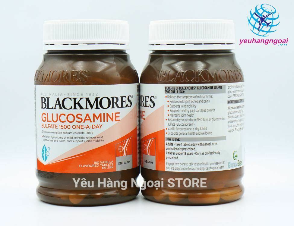 Vien Uong Bo Xuong Khop Glucosamine Sulfate 1500 One A Day 180 Vien Cua Blackmores Uc