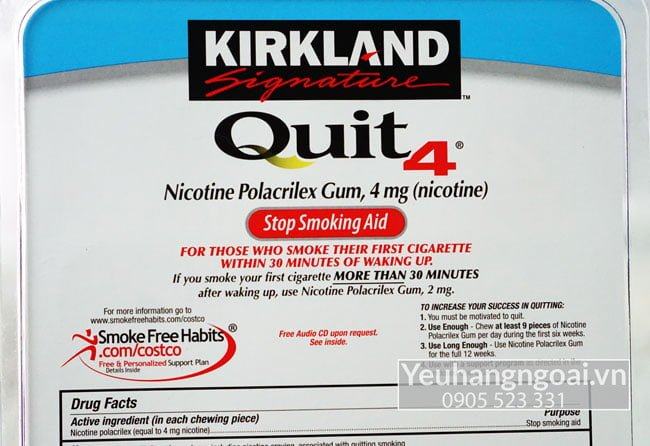 Kirkland Gum Quit2™ 4Mg