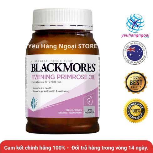 Tinh Dầu Hoa Anh Thảo Blackmores Evening Primrose 190 Viên Của Úc. 1 blackmores-evening-primrose-oil