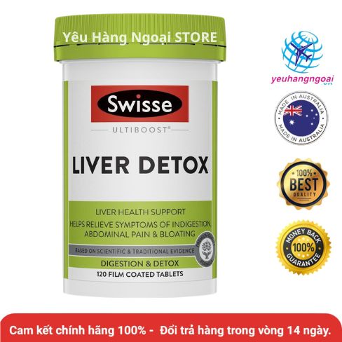 Viên Uống Bổ Gan Swisse Liver Detox 120 Viên Của Úc. 1 liver-detox-swisse