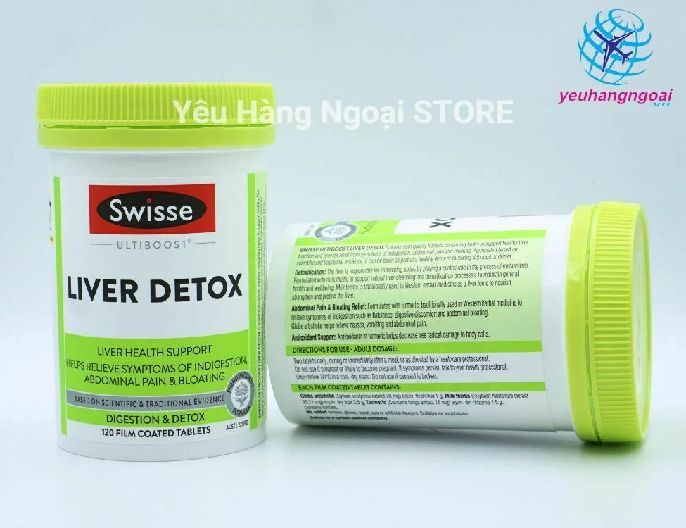 Viên Uống Giải độc Gan Liver Detox 120 Viên Của Swisse Úc 