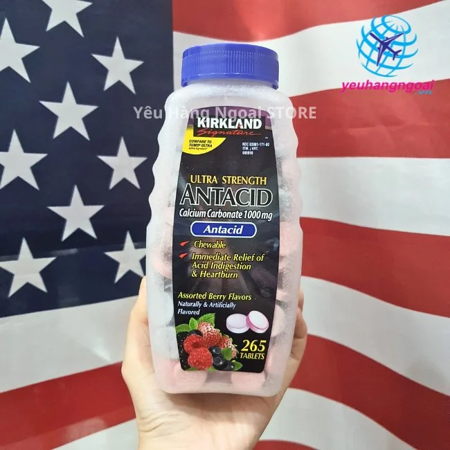 Antacid Ultra Strangth Kirkland 265 Tablets