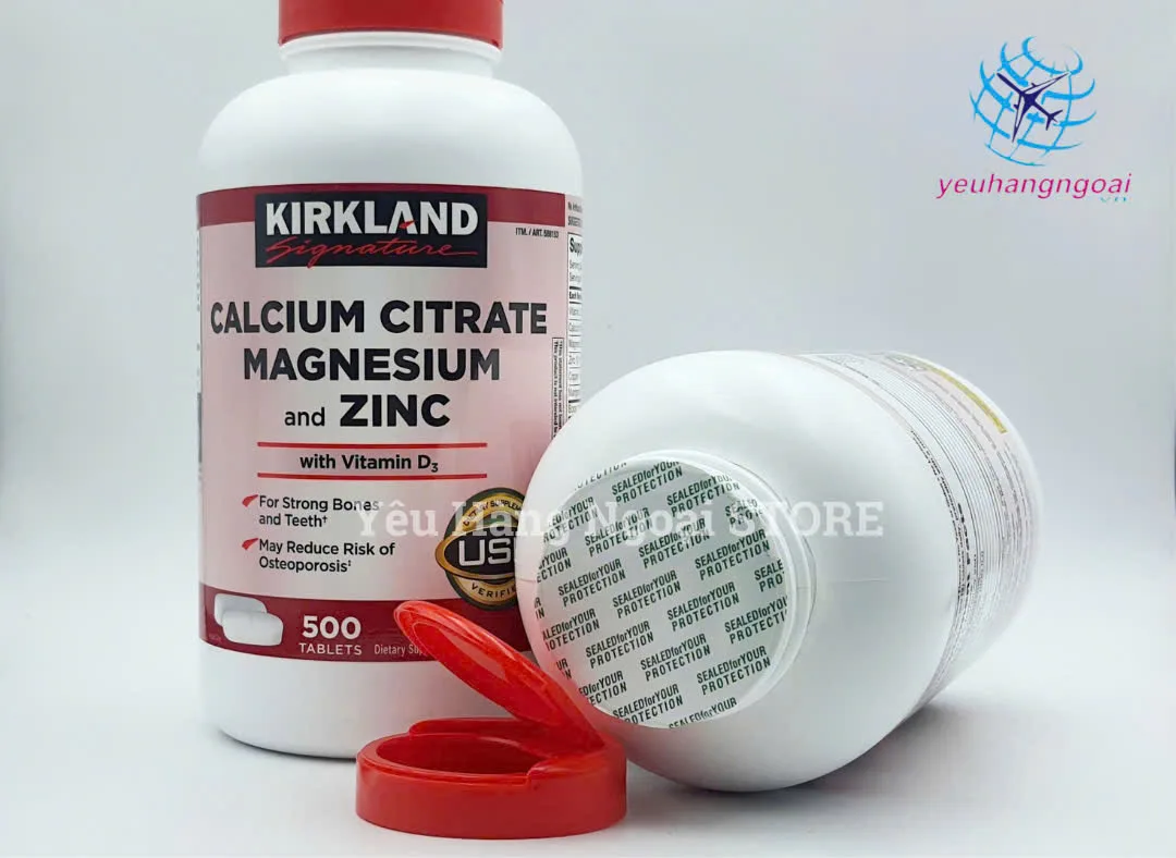 Viên Uống Bổ Sung Canxi, Magie, Kẽm Và Vitamin D3 Kirkland Calcium Citrate Magnesium And Zinc With Vitamin D3 500 Viên Của Mỹ. 2 Z6657902989498 Ce4c410599852b61a7d71619c409a684