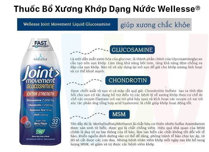 Nước Uống Bổ Xương Khớp Joint Movement Glucosamine 1000Ml Của Mỹ ( Cao Cấp)