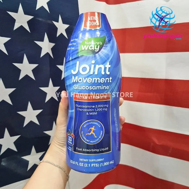 Glucosamine Nước Joint Movement 1000ml Của Nature's Way Mỹ. 1 Glucosamine 1000ml