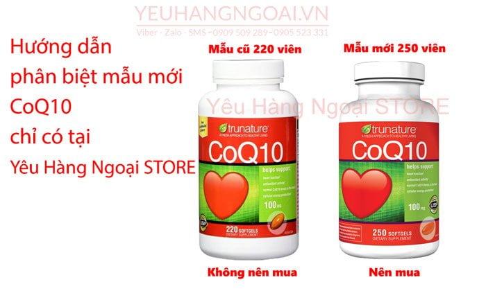 Phan Biet Mau Cu Mau Moi Trunature Coq10 100Mg 250 Vien