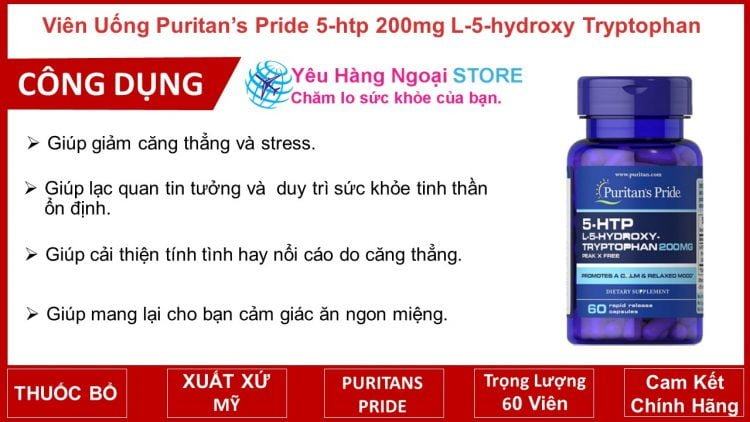 Vien Uong Puritan’s Pride 5 Htp 200mg L 5 Hydroxy Tryptophan Vien Uong Puritan’s Pride 5 Htp 200mg L 5 Hydroxy Tryptophan