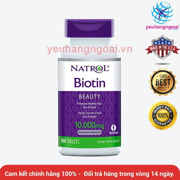 Nguyên nhân và cách giảm rụng tóc 9 Biotin 10000 Mcg
