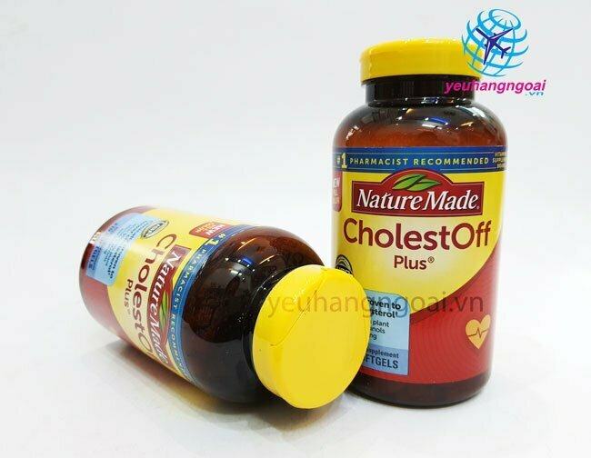 Hình Thật Mặt Trước Sau Viên Uống Giảm Cholesterol Cholestoff Plus 210 Viên
