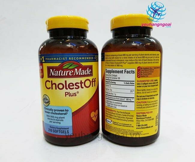 Hình Thật Mã Vạch Viên Uống Giảm Cholesterol Cholestoff Plus 210 Viên