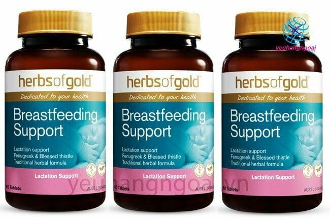 Hình Thật Viên Uống Lợi Sữa Herbs Of Gold Breastfeeding Support