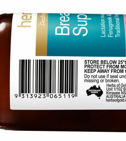 Viên Uống Lợi Sữa Breastfeeding Support 60 Viên Của Herbs Of Gold Úc 4 Hình Thật Mã Vạch Viên Uống Lợi Sữa Herbs Of Gold Breastfeeding Support